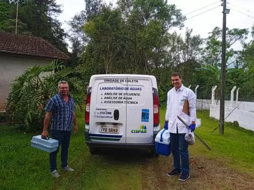 O Cispar realizar coleta agendada a da cada seis meses para obter uma melhor qualidade de água para o consumo humano